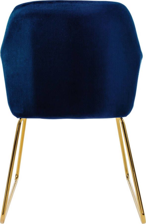 Ml-design eetkamerstoelen set van 8 fluwelen zitting blauw woonkamerstoel met rugleuning en armleuningen keukenstoel met gouden poten gestoffeerde stoel met metalen frame ergonomische armstoel voor eettafel - Foto 3