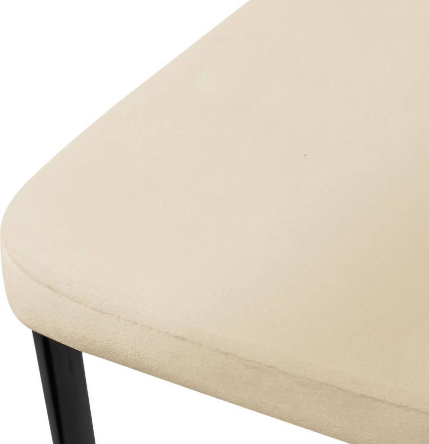 Ml-design eetkamerstoelen set van 8 met fluwelen bekleding taupe keukenstoelen met rugleuning gestoffeerde stoel met metalen poten ergonomische eettafelstoel moderne eetkamerstoel woonkamerstoel - Foto 3