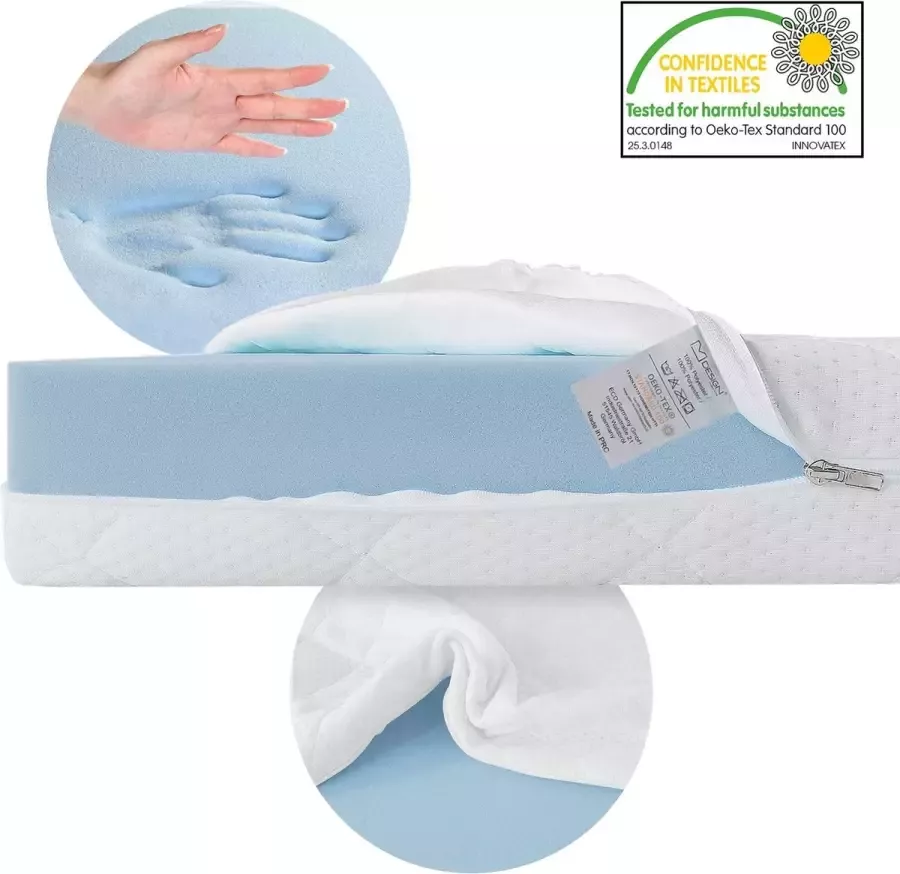 Ml-design Kinderbed huisbed 70x140 cm van grenenhout incl. matras H-10cm houten bed met dak en lattenbodem - Foto 6