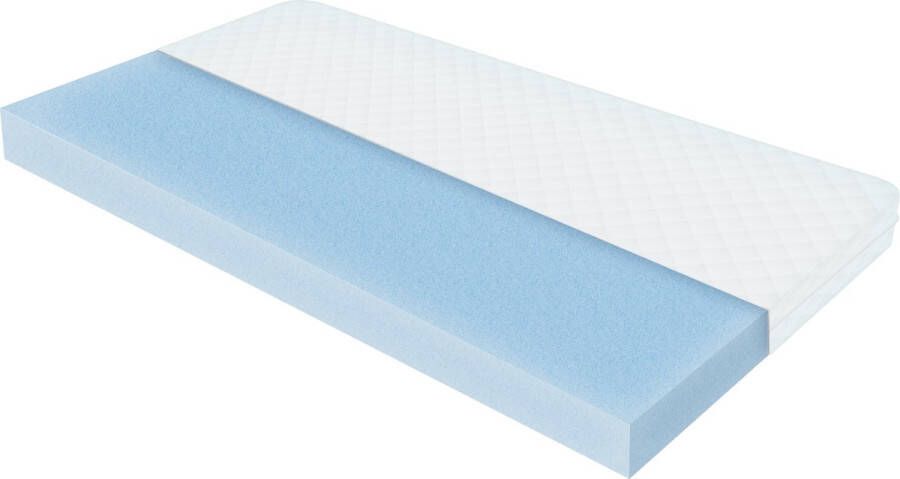 Ml-design Kinderbed Tipi 90x200 cm mint van grenenhout incl. matras H-10cm houten bed met lattenbodem - Foto 3