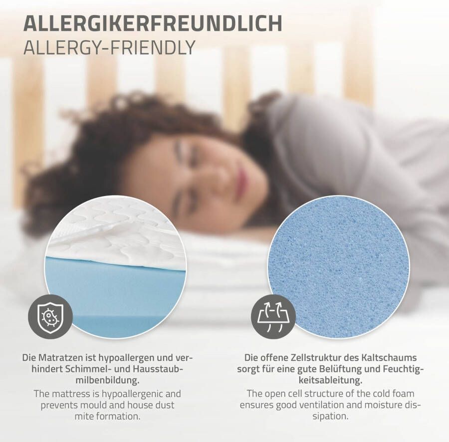 Ml-design Bedframe tweepersoonsbed 140x200 cm van metaal in zwart met lattenbodem