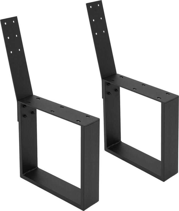 Ml-design Bankframe Bankrunners set van 2 O-Design 40 x 78 5 cm zwart staal