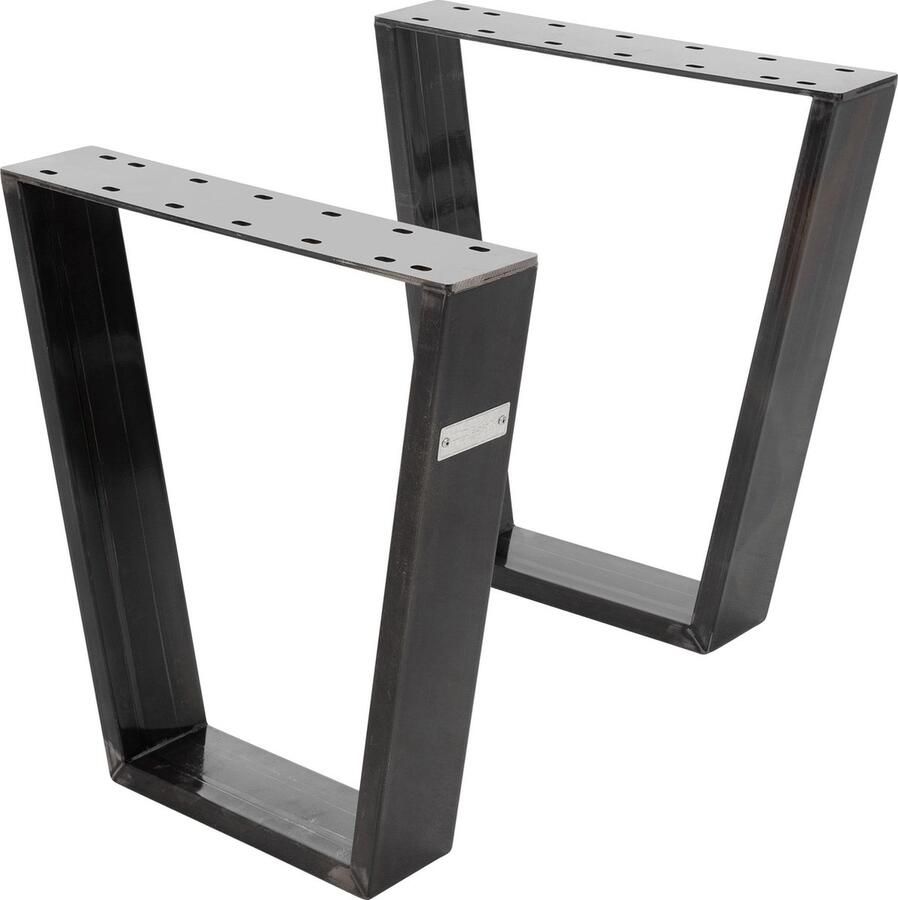 Ml-design Tafelpoten Onderstel set van 2 V-Design 40 x 43 cm Industrieel gemaakt van staal - Foto 2