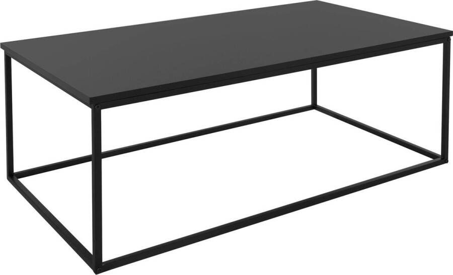 Ml-design salontafel 110x39 5x59 cm zwart in rechthoekige vorm metalen frame industrieel ontwerp tafel voor entree bijzettafel woonkamer tafel consoletafel bank tafel hal tafel decoratieve tafel