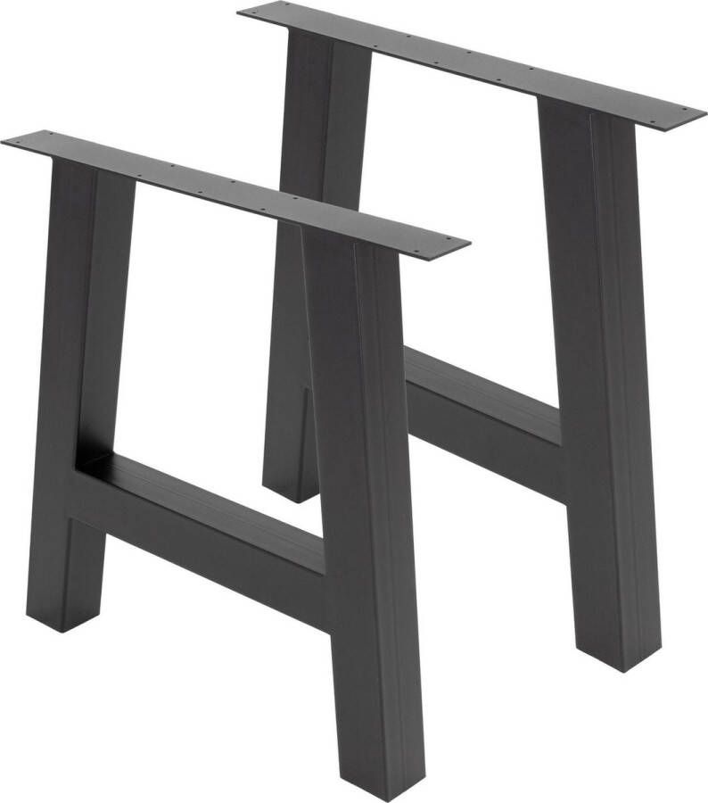 ML-Design Set van 2 A-vormige tafelpoten 70x72 cm gemaakt van staal - Foto 2