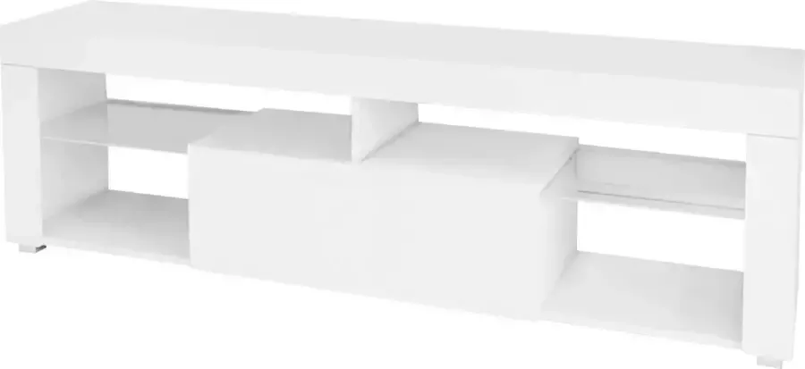 ML-Design TV lowboard wit 120x51x35 cm gemaakt van MDF spaanplaat