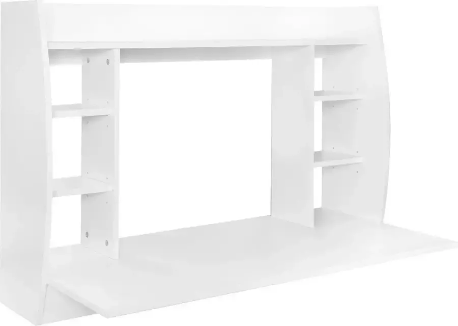 Ml-design Wandbureau 110x75x48 cm wit MDF