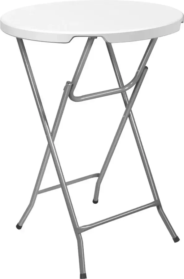 MOBENO inklapbare statafel Type Napoli Weersbestendig Ø 80cm HDPE 4 5cm Ultrastevig