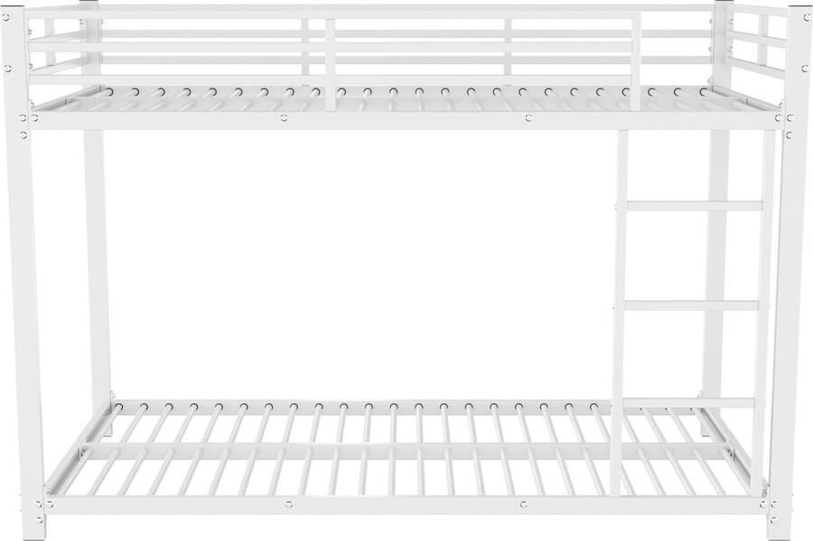 Mobrio IJzeren stapelbed voor kinderen 90x200cm Wit