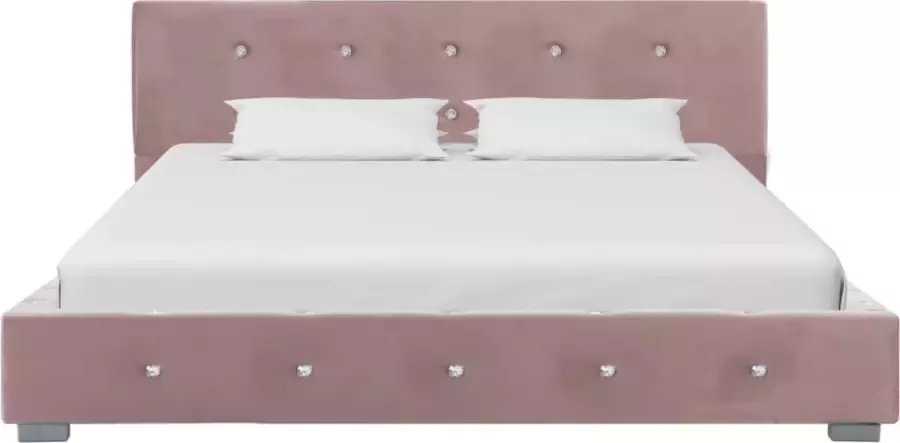 Modern life ModernLife' Bedframe fluweel roze 120x200 cm