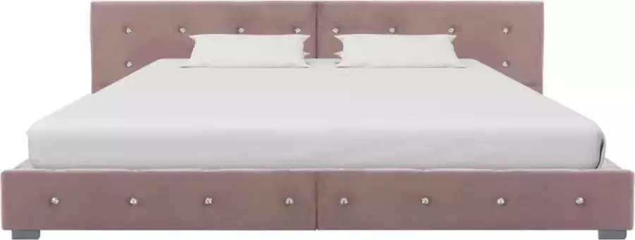 Modern life ModernLife' Bedframe fluweel roze 180x200 cm