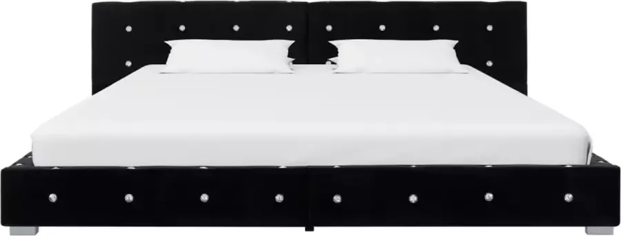 Modern life ModernLife' Bedframe fluweel zwart 160x200 cm