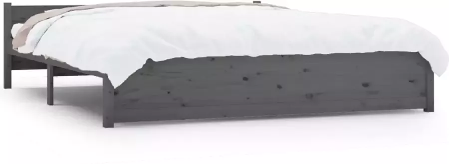Modern life ModernLife' Bedframe massief hout grijs 200x200 cm