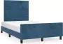 Modern life ModernLife' Bedframe met hoofdeinde fluweel donkerblauw 120x200 cm - Thumbnail 3