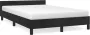 Modern life ModernLife' Bedframe met hoofdeinde fluweel zwart 120x200 cm - Thumbnail 2