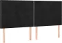 Modern life ModernLife' Bedframe met hoofdeinde fluweel zwart 200x200 cm - Thumbnail 2