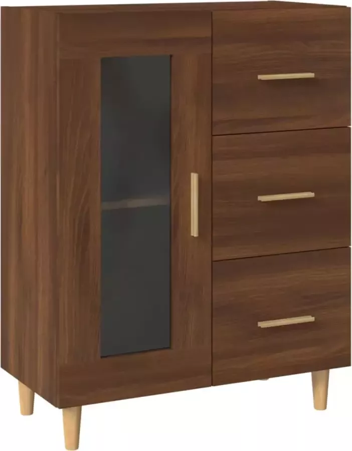 Modern life ModernLife' Dressoir 69 5x34x90 cm bewerkt hout bruineikenkleurig