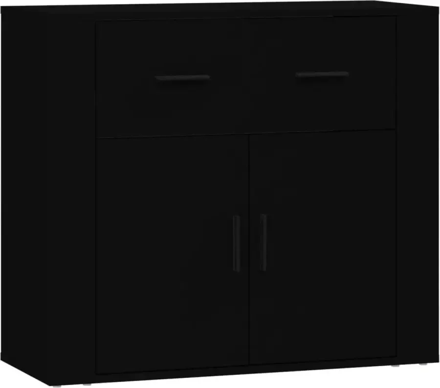 Modern life ModernLife' Dressoir 80x33x70 cm bewerkt hout zwart