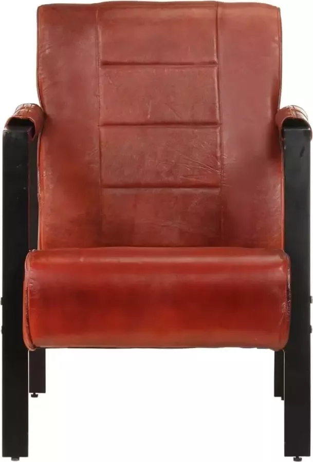 Prolenta Premium INFIORI Fauteuil 60x80x87 cm echt geitenleer donkerbruin - Foto 2