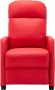 Modern life ModernLife' Fauteuil verstelbaar kunstleer rood - Thumbnail 1