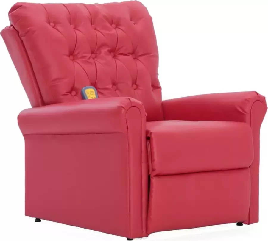 Modern life ModernLife' Massagestoel verstelbaar kunstleer rood