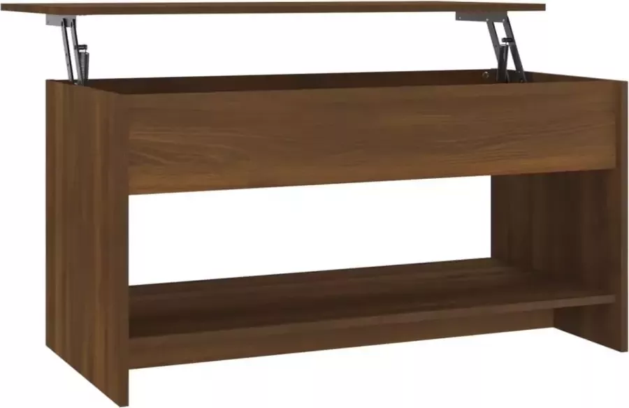 Modern life ModernLife' Salontafel 102x50x52 5 cm bewerkt hout bruineikenkleurig