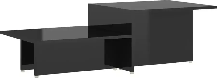 Modern life ModernLife' Salontafel 111 5x50x33 cm bewerkt hout hoogglans zwart