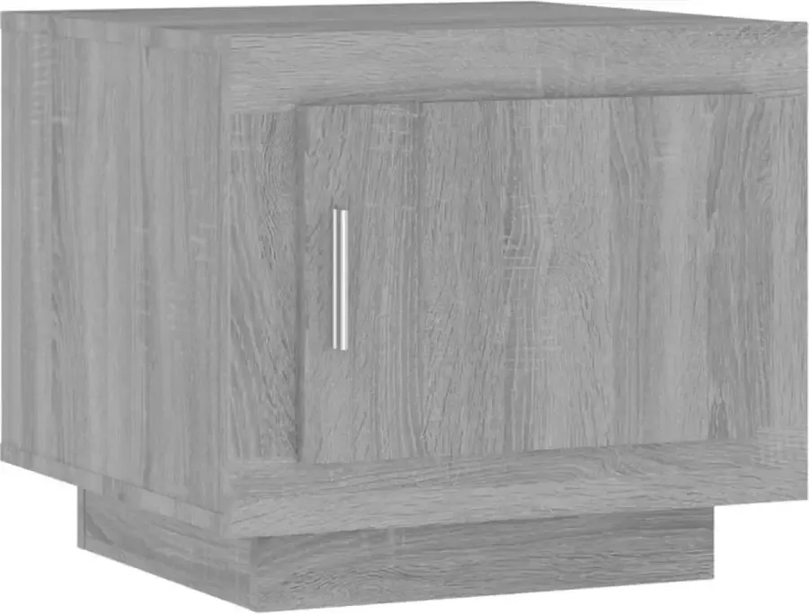 Modern life ModernLife' Salontafel 51x50x45 cm bewerkt hout grijs sonoma eikenkleurig