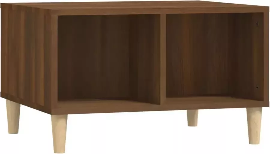 Modern life ModernLife' Salontafel 60x50x36 5 cm bewerkt hout bruineikenkleurig