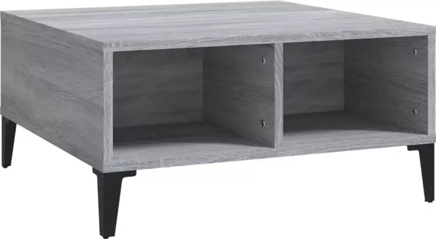 Modern life ModernLife' Salontafel 60x60x30 cm spaanplaat grijs sonoma eikenkleurig