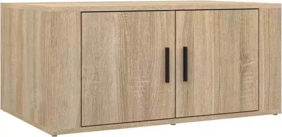 Modern life ModernLife' Salontafel 80x50x36 cm bewerkt hout sonoma eikenkleurig