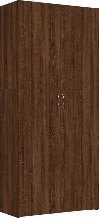 Modern life ModernLife' Schoenenkast 80x35 5x180 cm bewerkt hout bruineikenkleurig