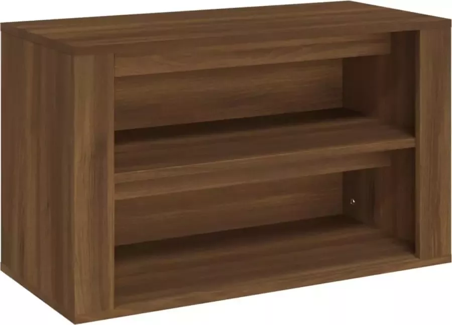 Modern life ModernLife' Schoenenrek 75x35x45 cm bewerkt hout bruineikenkleurig