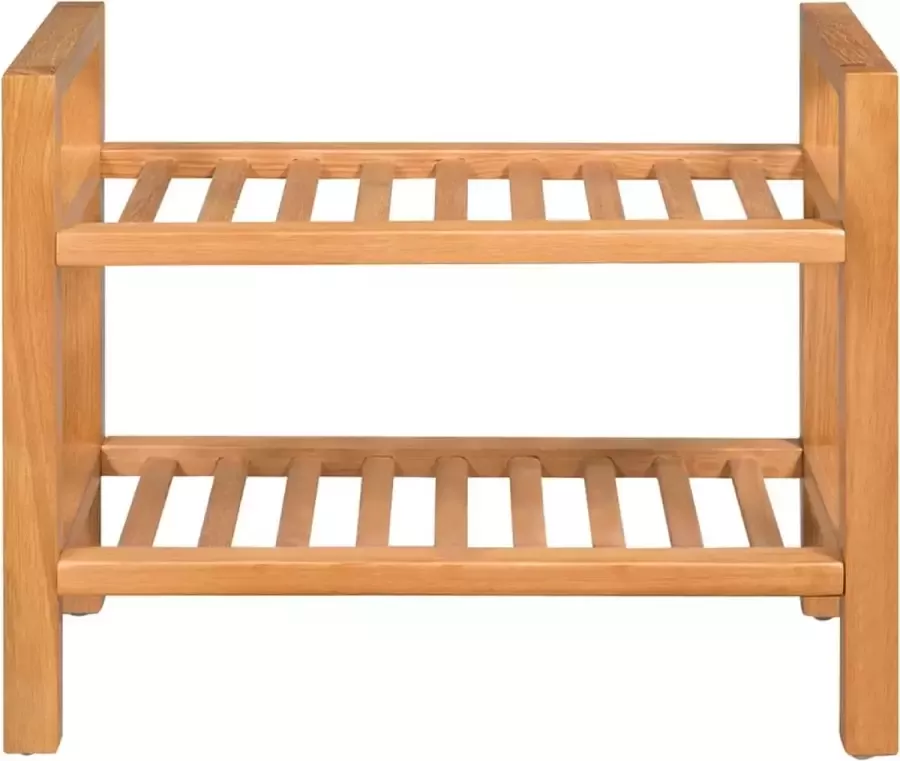 Modern life ModernLife' Schoenenrek met 2 schappen 50x27x40 cm massief eikenhout