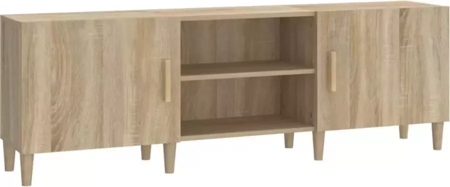 Modern life ModernLife' Tv-meubel 150x30x50 cm bewerkt hout sonoma eikenkleurig