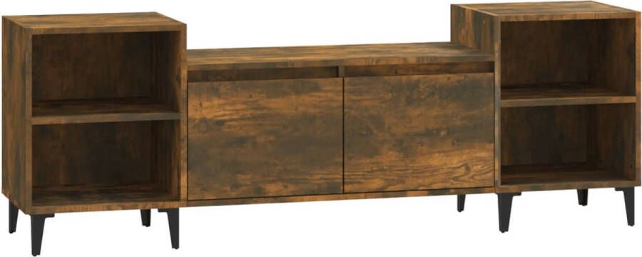 Modern life ModernLife' Tv-meubel 160x35x55 cm bewerkt hout gerookt eikenkleurig