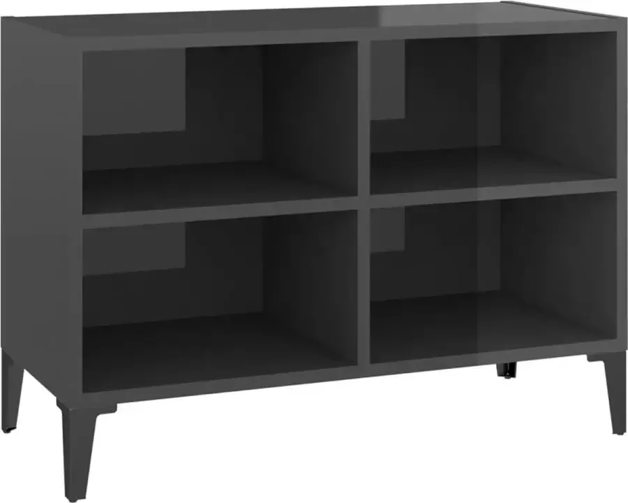 Modern life ModernLife' Tv-meubel met metalen poten 69 5x30x50 cm hoogglans grijs