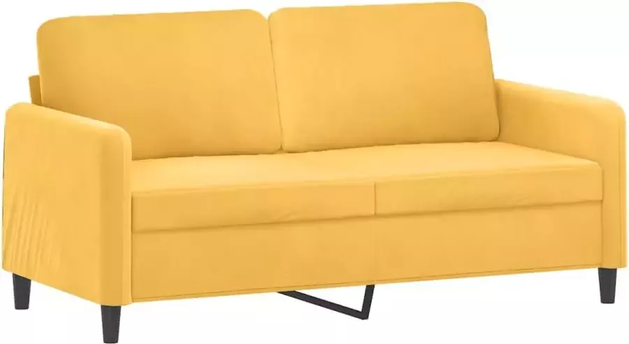Modern life ModernLife' Tweezitsbank 140 cm fluweel geel