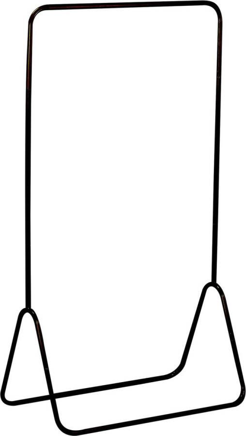 Modern Spirit Kledingrek met enkele stang metaal zwart 80 x 44 x 145 cm Extra opslagruimte