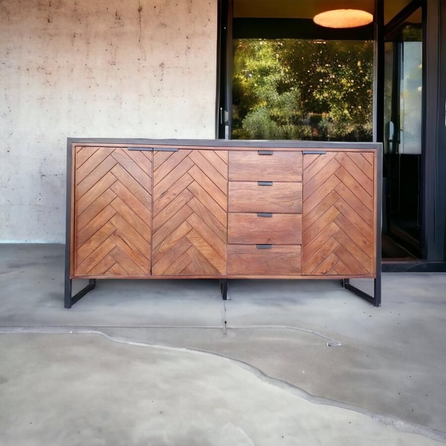 MOFASA Dressoir Mango Visgraat