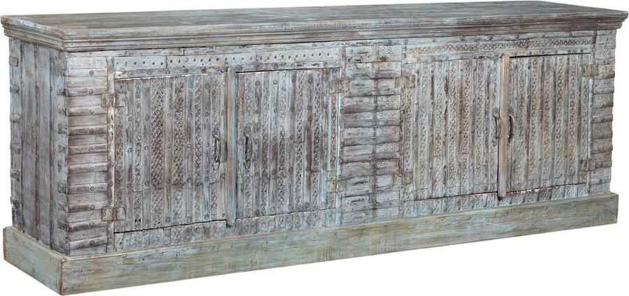 MOFASA Ibiza stijl dressoir Blauw 245 cm Bohemian India