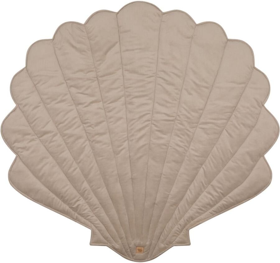 Moi Mili Speelmat van biologisch katoen en fluweel beige