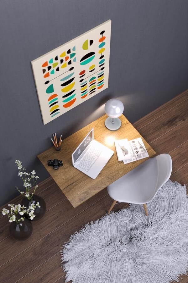 Moka Park Praktische Wandtafel- Inklapbaar Tafel Klaptafel Inklapbare Tafel Vouwtafel Uitschuifbare Eettafel Haltafel Gemonteerd Opvouwbaar Eettafel-Studeerbureau 75x45cm Bruin