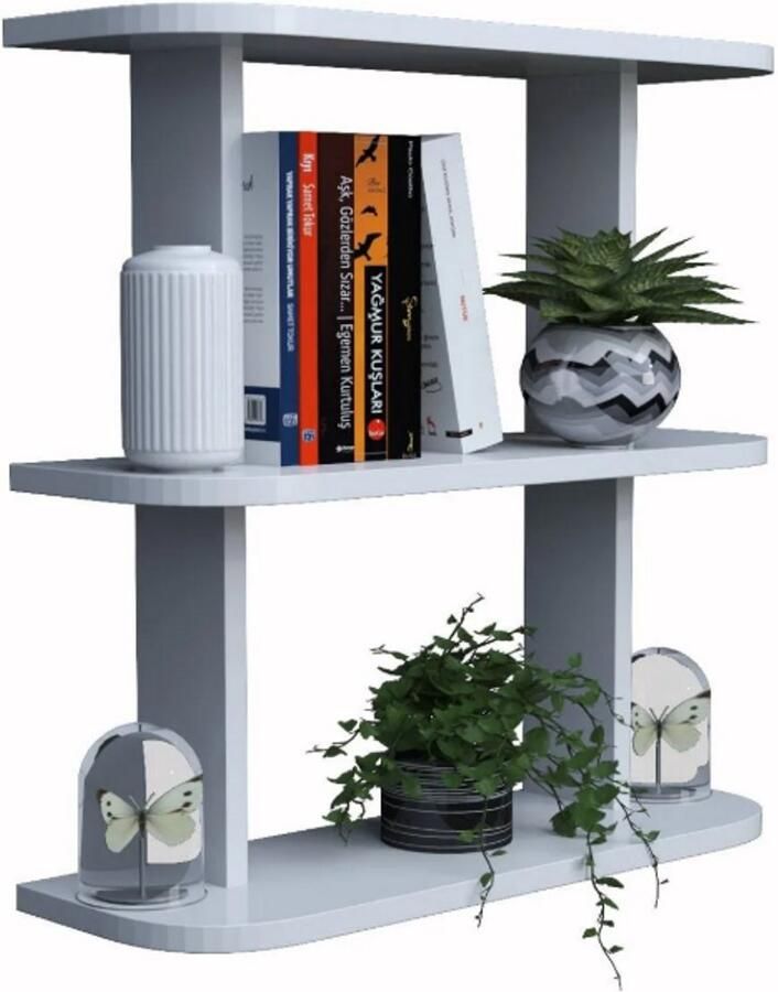 Moka Park Multifunctionele plank Boekenkast voor jeugdkamer Accessoire Keukenplank Wit