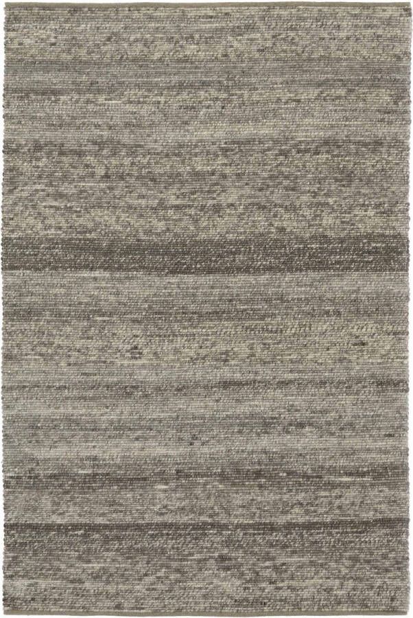 MOMO Rugs Helsinki Brown Vloerkleed 140x200 Rechthoek Laagpolig Structuur Tapijt Industrieel Antraciet Beige Bruin