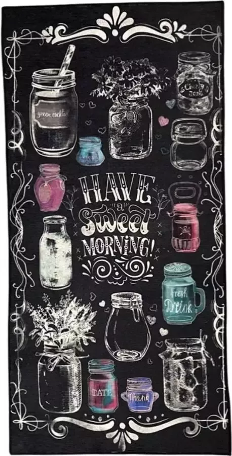 MOMO Rugs Loper Sweet Morning 60x140 cm vloerkleed laagpolig tapijt Design Modern Kitchen Masters Keukenloper Meerkleurig