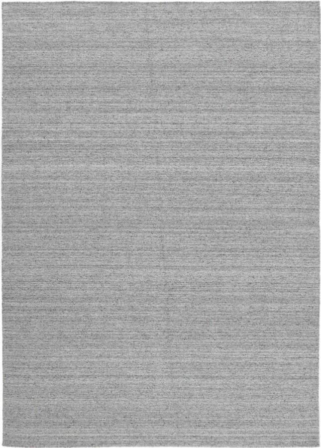 MOMO Rugs Nouveau Plain Light Grey Vloerkleed 200x300 Rechthoek Laagpolig Tapijt Industrieel Grijs - Foto 1