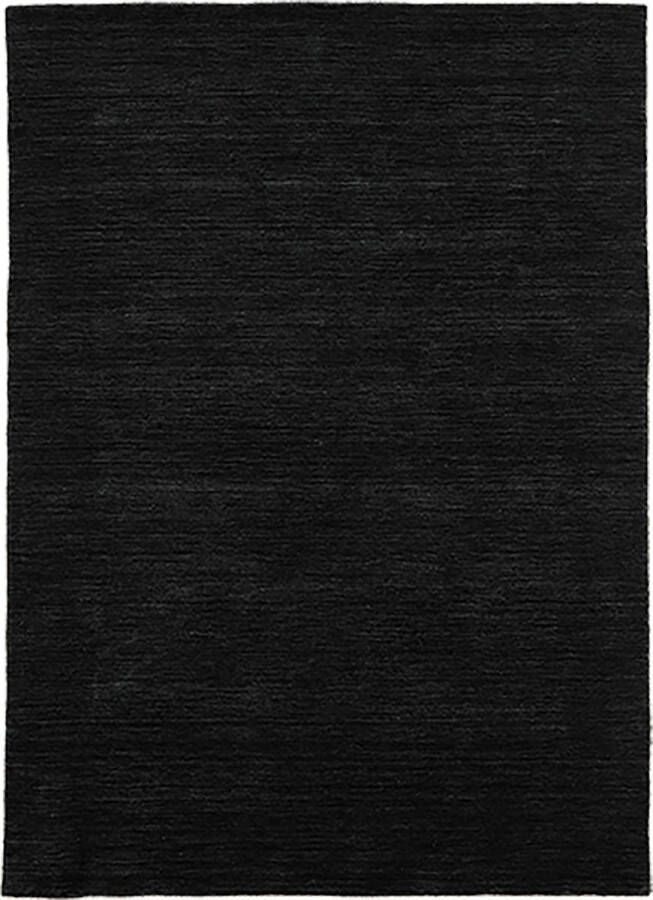 MOMO Rugs Panorama Uni Black Vloerkleed 200x300 Rechthoek Laagpolig Tapijt Industrieel Zwart - Foto 2