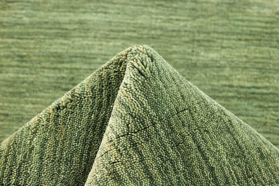 MOMO Rugs Panorama Uni Green Vloerkleed 170x240 Rechthoek Laagpolig Tapijt Modern Groen