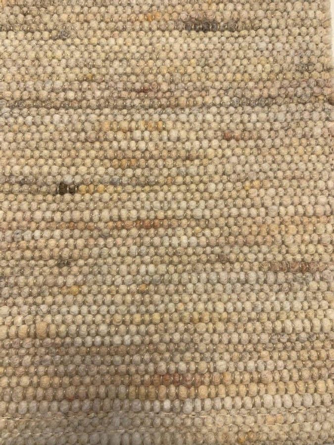 MOMO Rugs Perledo 3 Vloerkleed 170x240 Rechthoek Laagpolig Structuur Tapijt Industrieel Beige Bruin